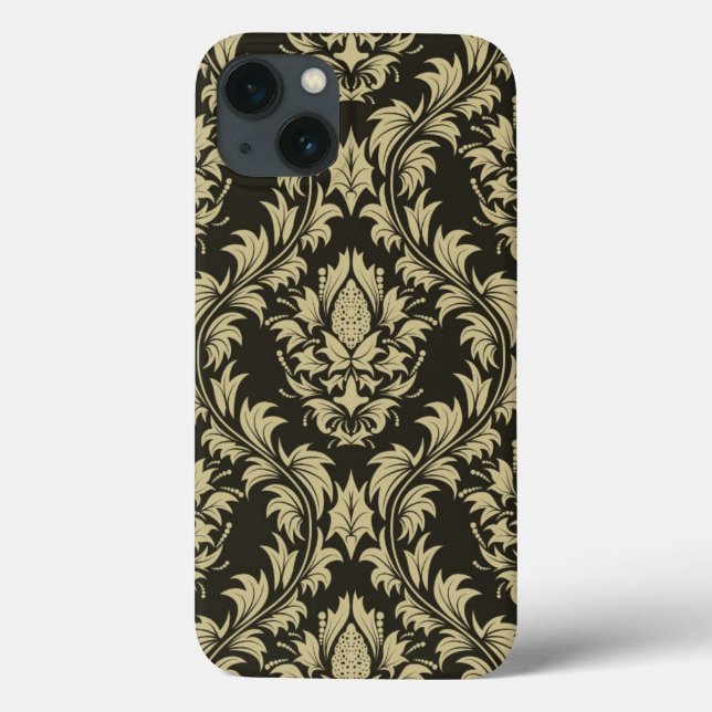 Funda De Case-Mate Para iPhone Fondo del Damasco (Reverso)