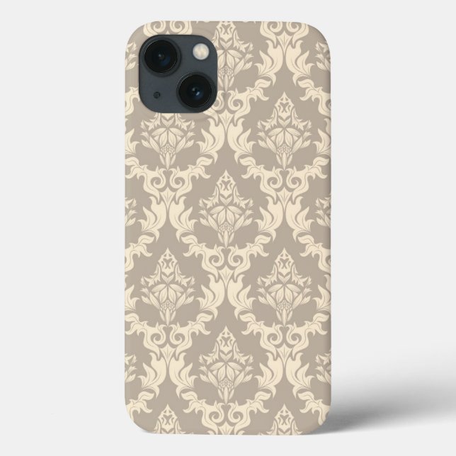 Funda De Case-Mate Para iPhone Fondo del Damasco (Reverso)