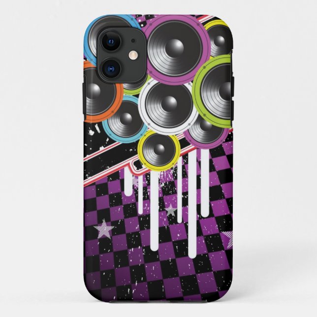 Funda De Case-Mate Para iPhone Fondo del Grunge (Reverso)