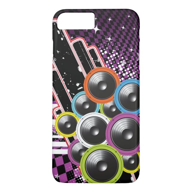 Funda De Case-Mate Para iPhone Fondo del Grunge (Reverso)