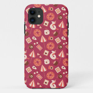 Funda Para iPhone 11 Fondo del marrón de las cosas de verano