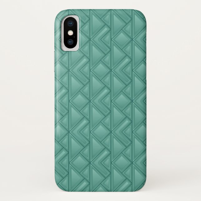 Funda De Case-Mate Para iPhone Fondo del mosaico (Reverso)