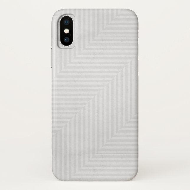 Funda De Case-Mate Para iPhone Fondo del papel de modelo rayado (Reverso)