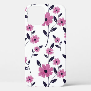 Funda Para iPhone 12 Fondo del patrón floral sin soldadura, dibujado a 