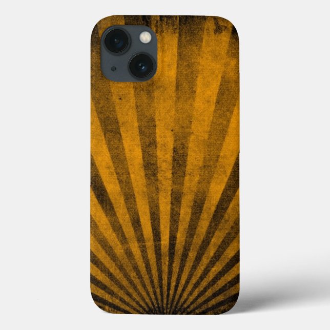 Funda De Case-Mate Para iPhone Fondo del patrón retro (Reverso)