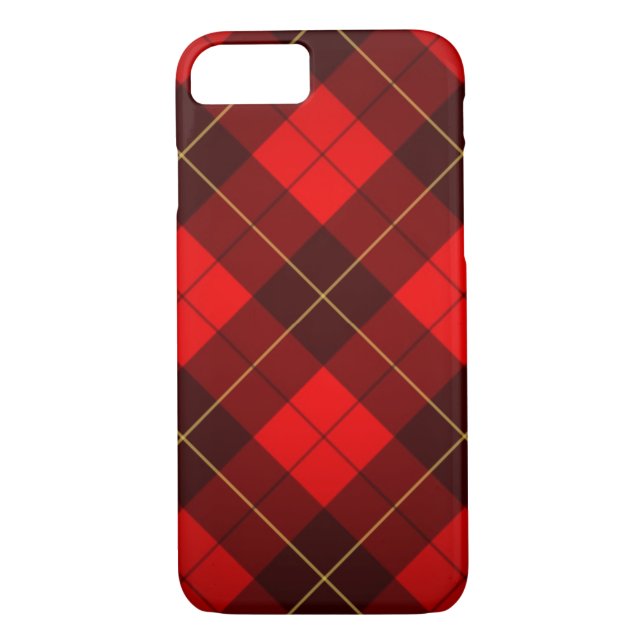 Funda De Case-Mate Para iPhone Fondo del tartán de Wallace (Reverso)