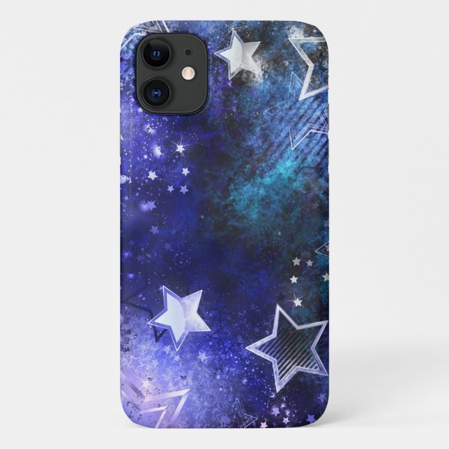 Funda De Case-Mate Para iPhone Fondo espacial con estrellas (Reverso)