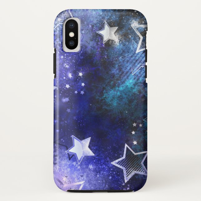 Funda De Case-Mate Para iPhone Fondo espacial con estrellas (Reverso)