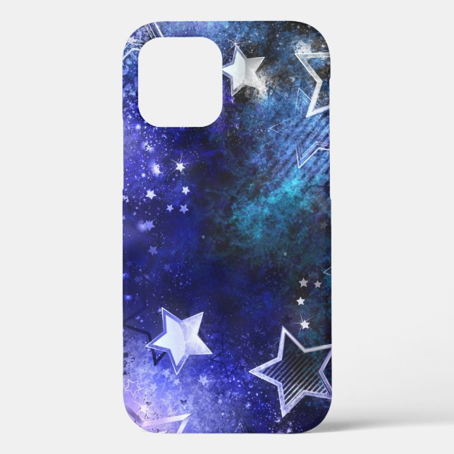 Funda De Case-Mate Para iPhone Fondo espacial con estrellas (Reverso )