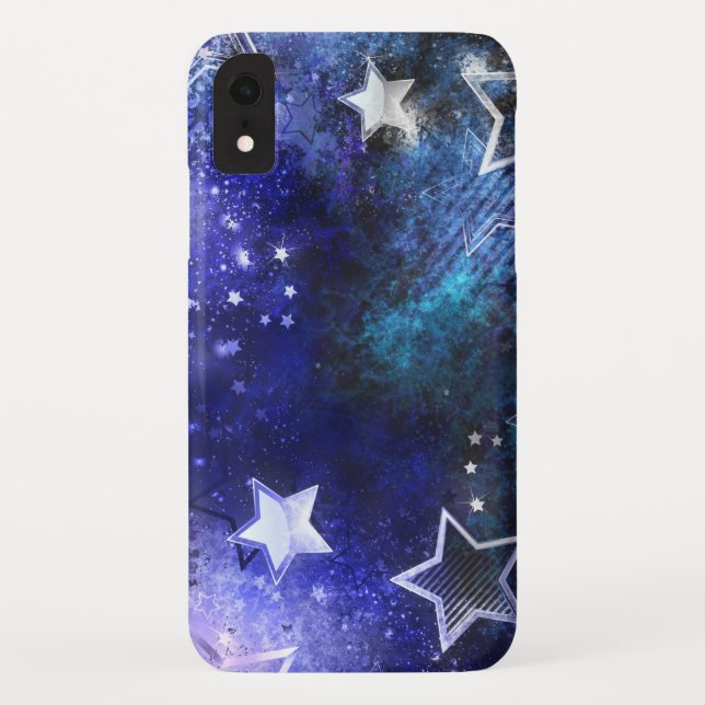 Funda De Case-Mate Para iPhone Fondo espacial con estrellas (Reverso)