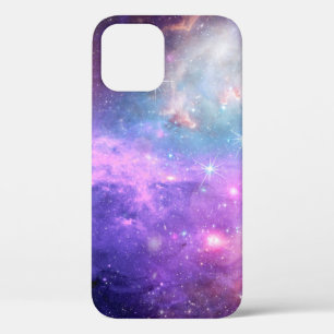 Funda Para iPhone 12 Fondo espacial magnético surrealista colorido con