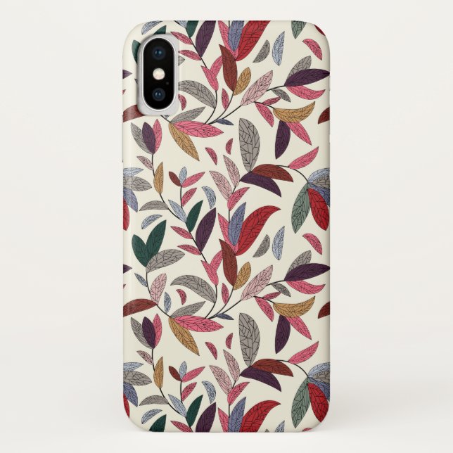 Funda De Case-Mate Para iPhone Fondo floral (Reverso)