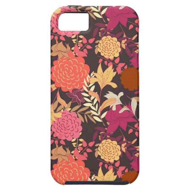 Funda De Case-Mate Para iPhone Fondo floral 2 (Atrás)