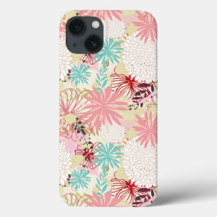 Funda Para iPhone 13 Fondo floral 4