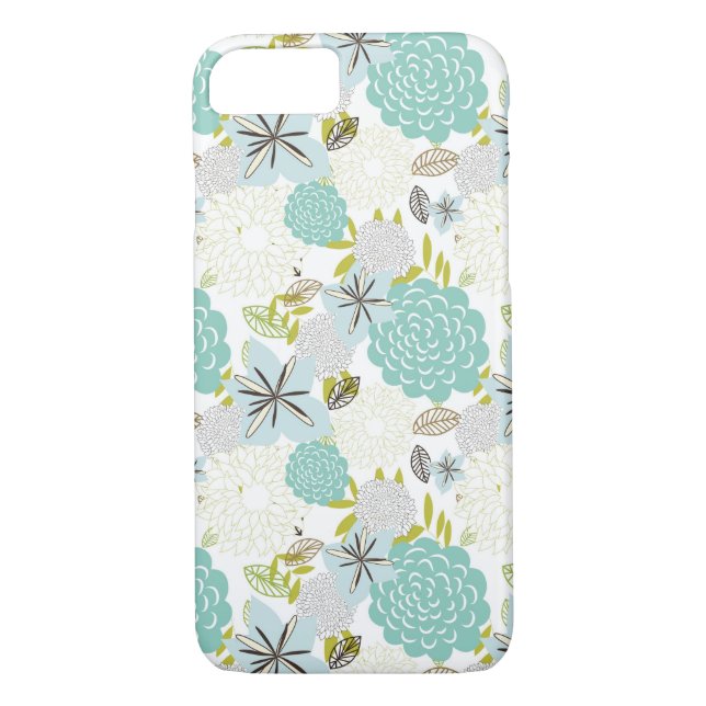 Funda De Case-Mate Para iPhone Fondo floral 5 (Reverso)