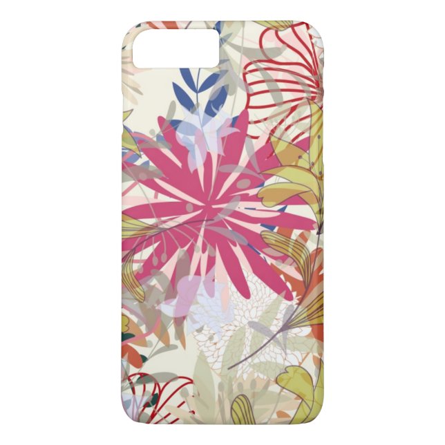 Funda De Case-Mate Para iPhone Fondo floral 6 (Reverso)