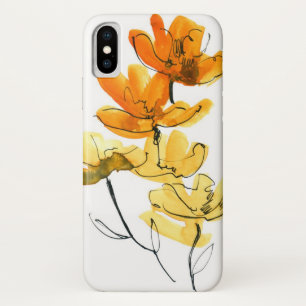 Funda Para iPhone X Fondo floral abstracto