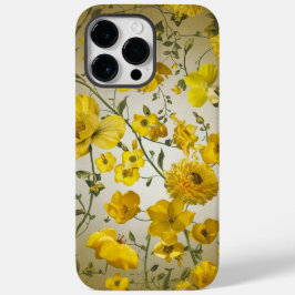 Funda Para iPhone 14 Pro Max De Case-Mate Fondo floral amarillo bonito