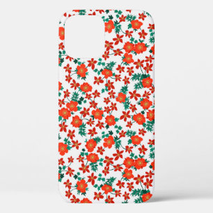 Funda Para iPhone 12 Fondo floral folclórico vintage. Viñeta sin foco p