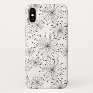 Funda Para iPhone X Fondo floral retro