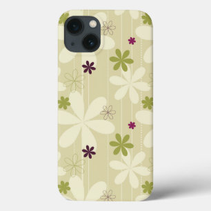 Funda Para iPhone 13 Fondo floral retro