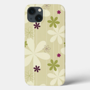 Funda Para iPhone 13 Fondo floral retro