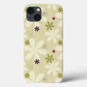 Funda Para iPhone 13 Fondo floral retro