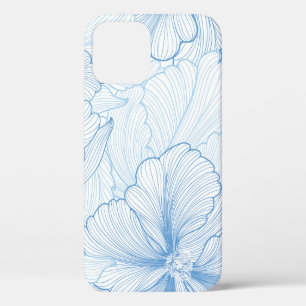 Funda Para iPhone 12 Fondo floral sin fisuras. patrón con belleza