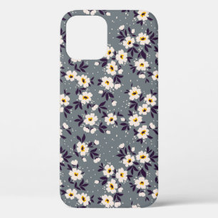 Funda Para iPhone 12 Fondo floral vintage. Flores sin foco