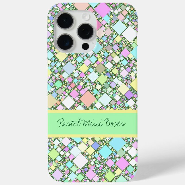 Funda De Case-Mate Para iPhone Fondo geométrico Pastel personalizado (Reverso )
