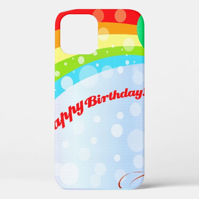 Funda De Case-Mate Para iPhone Fondo-globos-cumpleaños (Reverso )