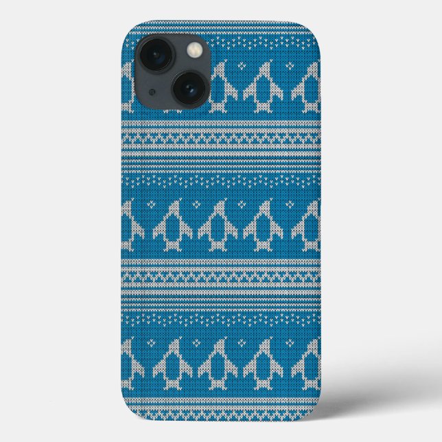 Funda De Case-Mate Para iPhone Fondo hecho punto azul (Reverso)