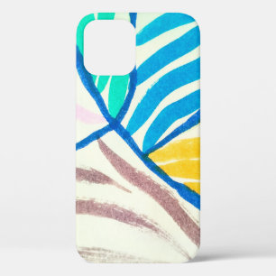 Funda Para iPhone 12 fondo ininterrumpido vintage con b tropical exótic