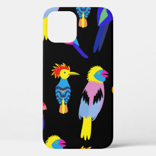 Funda Para iPhone 12 fondo ininterrumpido vintage con b tropical exótic