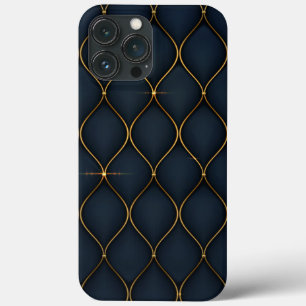 Funda Para iPhone 13 Pro Max fondo lujoso -formas doradas Funda-Mate i