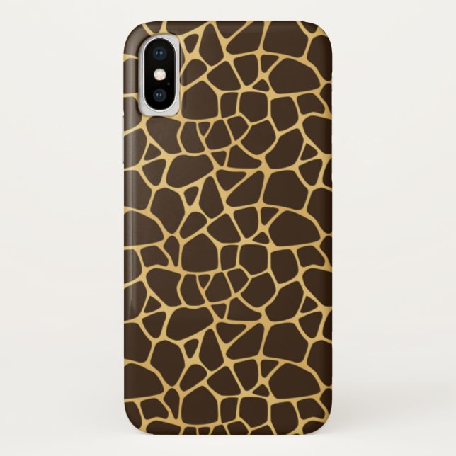 Funda De Case-Mate Para iPhone Fondo manchado jirafa (Reverso)