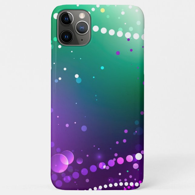 Funda De Case-Mate Para iPhone Fondo morado festivo Mardi Gras (Reverso)