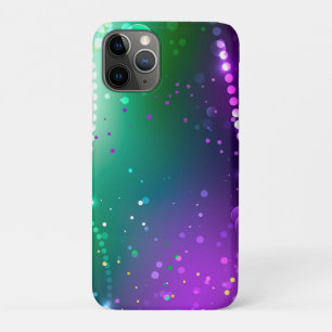 Funda Para iPhone 11 Pro Fondo morado festivo Mardi Gras