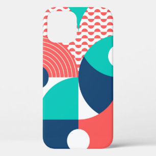 Funda Para iPhone 12 Fondo mural geométrico. Viñeta de estilo moderno