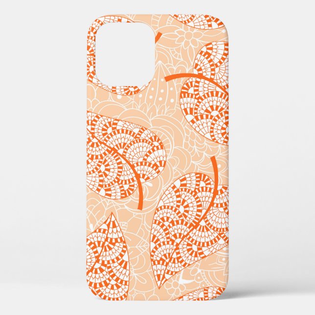 Funda De Case-Mate Para iPhone Fondo otoñal. Fondo de patrón impecable (Reverso )