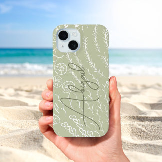 Funda Para iPhone 15 Fondo personalizado de arrecife de coral del océan