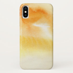 Funda Para iPhone X Fondo pintado a mano 5 2 de la acuarela abstracta