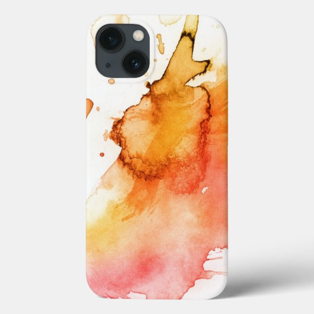 Funda De Case-Mate Para iPhone Fondo pintado a mano de acuarela abstracta (Reverso)