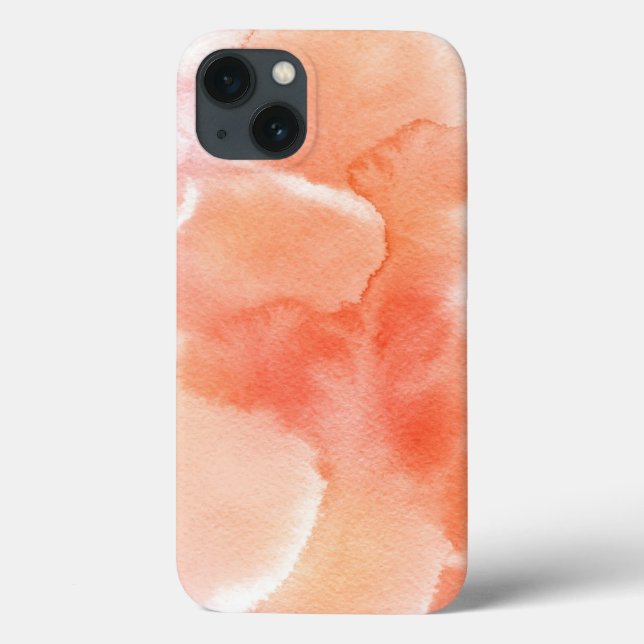 Funda De Case-Mate Para iPhone Fondo pintado a mano de la acuarela abstracta (Reverso)