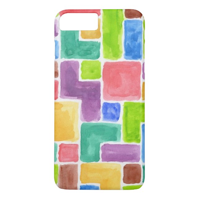Funda De Case-Mate Para iPhone Fondo pintado extracto de la acuarela. 2 (Reverso)