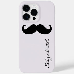 Funda Para iPhone 14 Pro Max De Case-Mate Fondo plateado de bigote