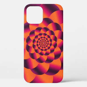Funda Para iPhone 12 Fondo psicodélico multicolor, vorágine funky 