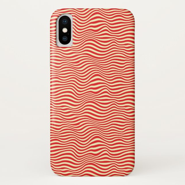 Funda De Case-Mate Para iPhone Fondo rayado (Reverso)
