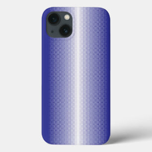 Funda Para iPhone 13 fondo rayado azul y blanco