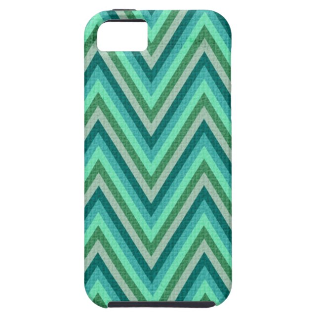 Funda De Case-Mate Para iPhone Fondo rayado del zigzag (Atrás)